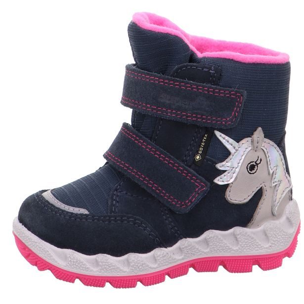 Dětské zimní boty Superfit 1-006010-8000 ICEBIRD BLAU/ROSA