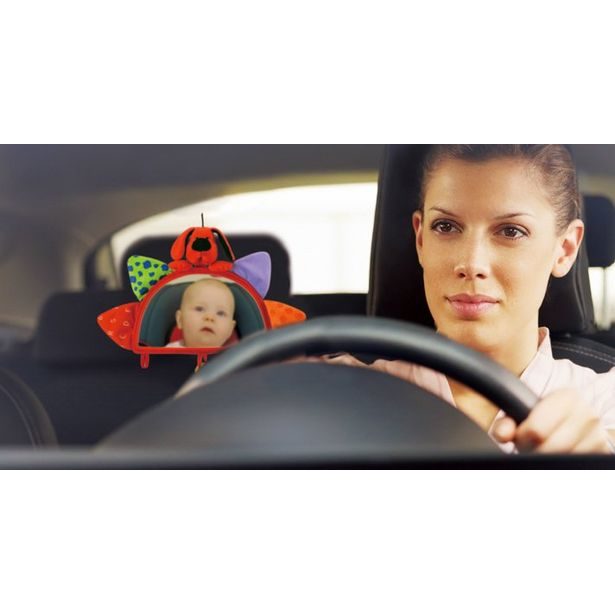 Baby návlek na opierku so zrkadielkom a závesnými hračkami