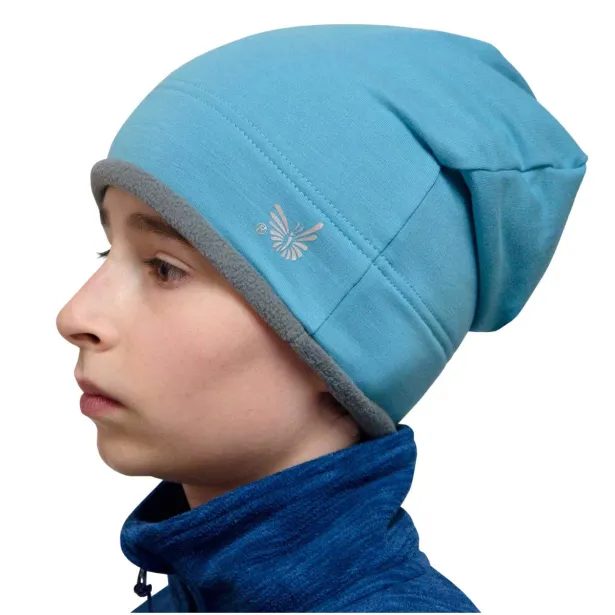 ESITO Zimní čepice spadená Tyrkysová