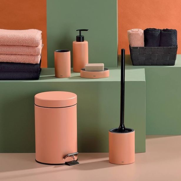 KELA Koš kosmetický MONACO 3l broskvově růžový KL-24312