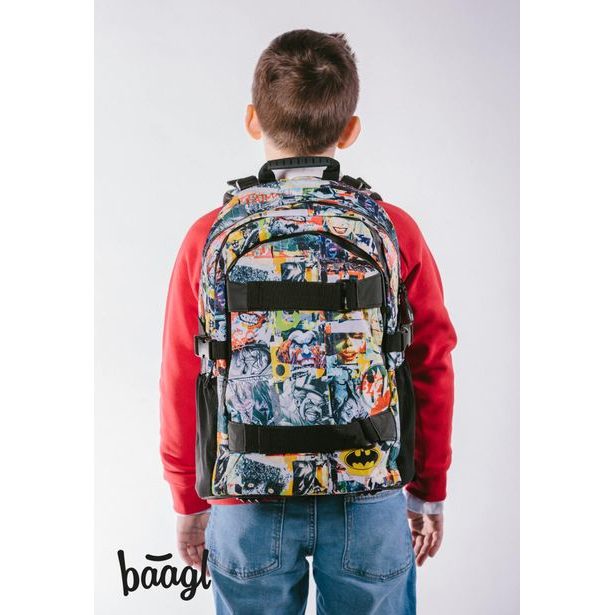 BAAGL Školní batoh Skate Batman Komiks Baagl