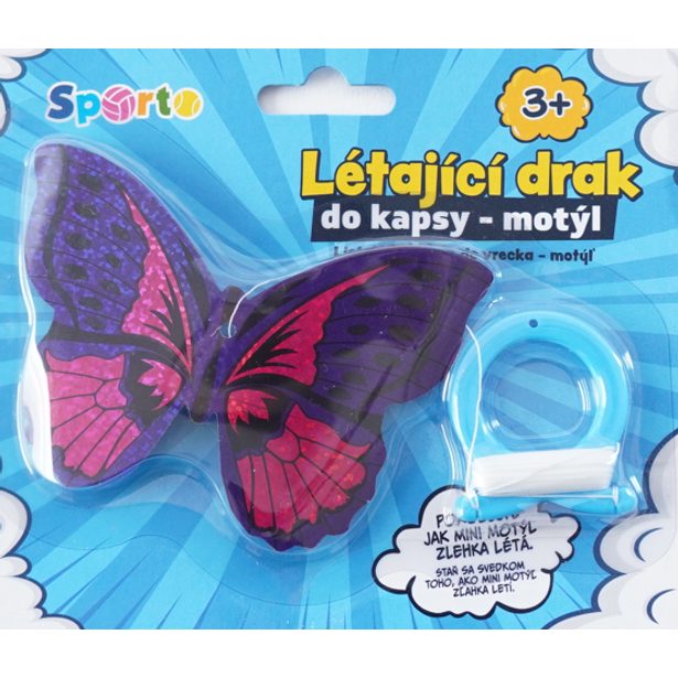 SPORTO Létající drak do kapsy - motýl