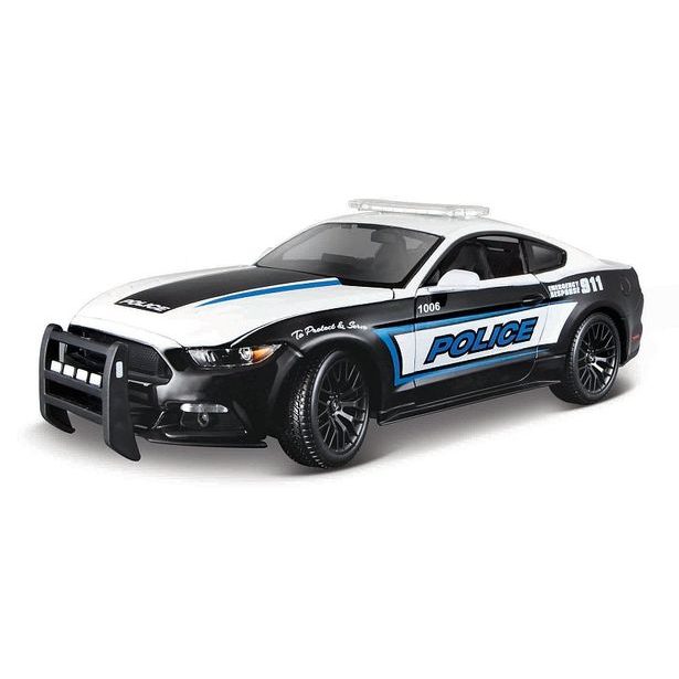 Maisto Maisto - 2015 Ford Mustang GT, černo-bílá, 1:18