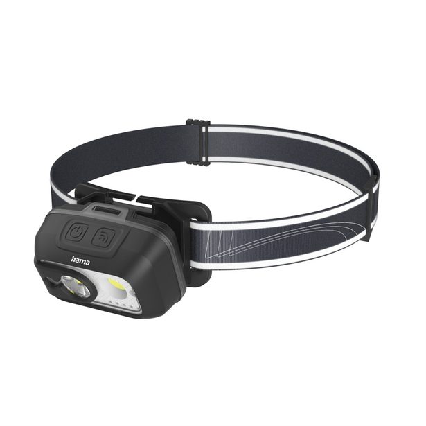 Hama HL500-C, LED čelovka, nabíjecí, 500 lm / 110 m, IP44