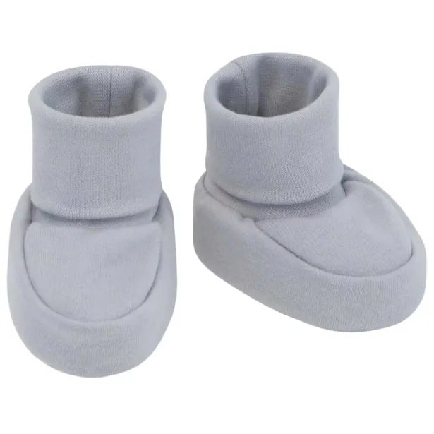 ESITO Kojenecké bačkůrky bavlna malé jednobarevné šedé - šedá