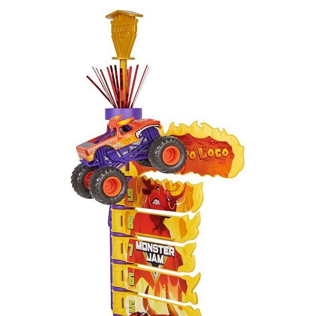 SpinMaster MONSTER JAM - Hrací set El Toro Loco Big Air Challenge, 1:64