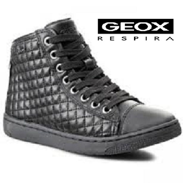 Dětské boty GEOX JR CREAMY BLACK