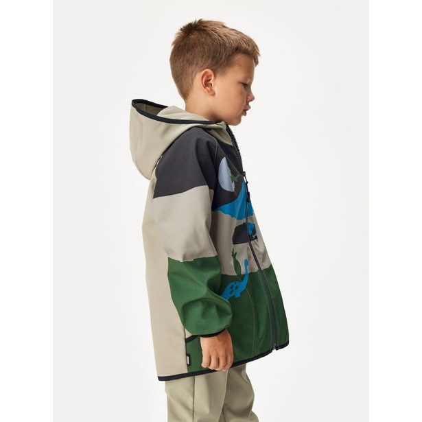 Dětská softshellová bunda s fleecem Basic, Černá, Sopka