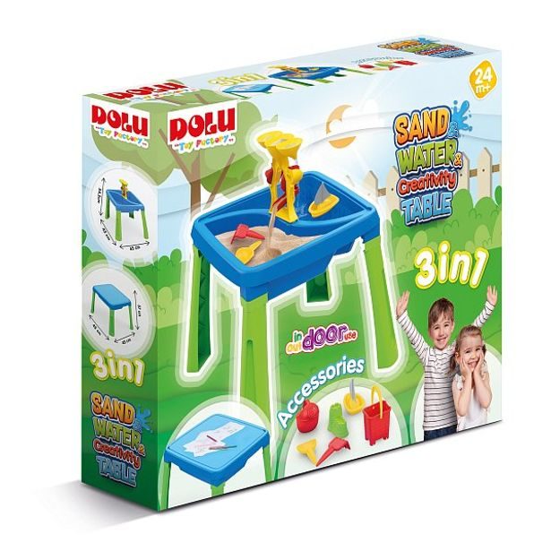 DOLU Hrací stolek 3v1