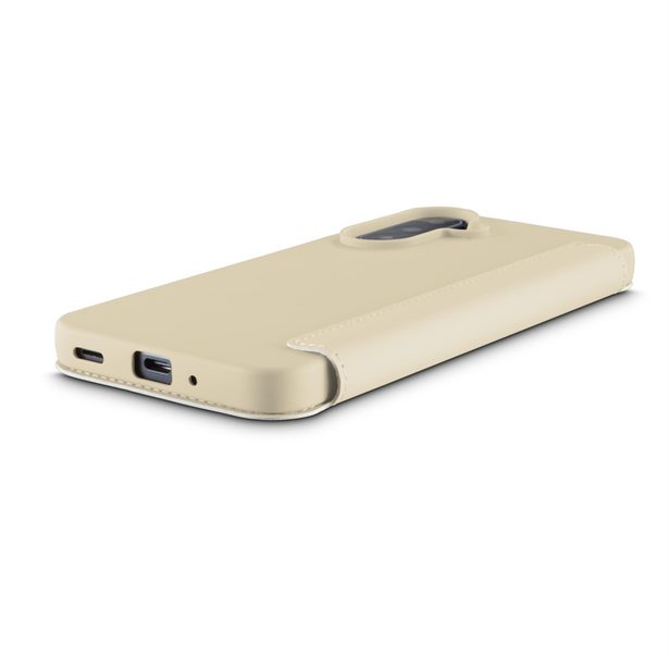 Hama Fantastic Feel, pouzdro-knížka pro Samsung Galaxy A17, hebký povrch, barva nude