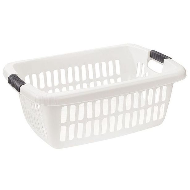 koš 40l na čisté pr., 65x44x24cm, AURORA, bílý, plast