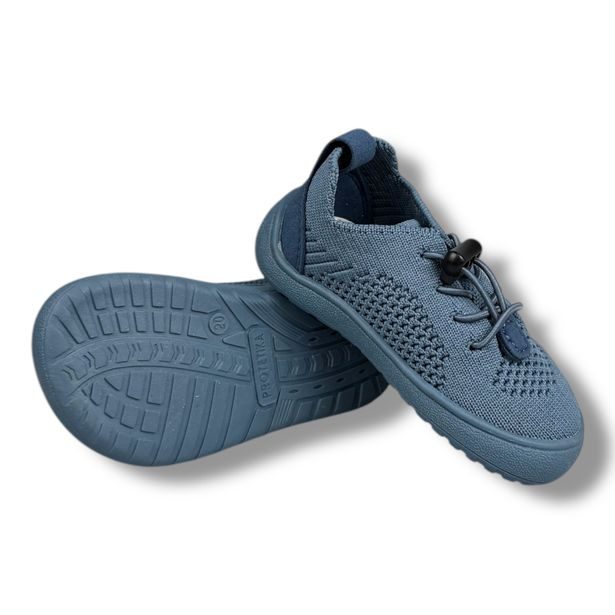 Dětská plátěná obuv BAREFOOT Protetika - modré