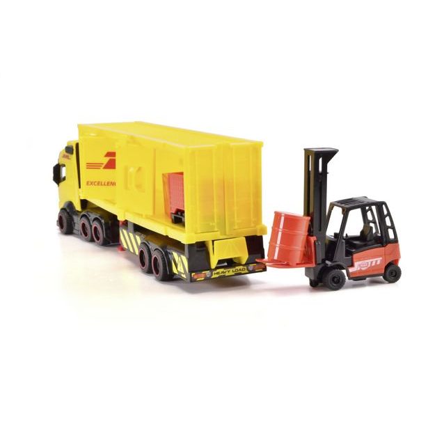 DHL nákladní auto Volvo FH 16 s vysokozdvižným vozíkem 35 cm