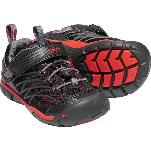 KEEN CHANDLER CNX C-RAVEN/FIERY RED, dětské boty