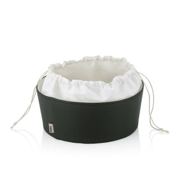 KELA Košík na chleba Grana PU kůže černá 11,0cm 28,0cm KL-12548