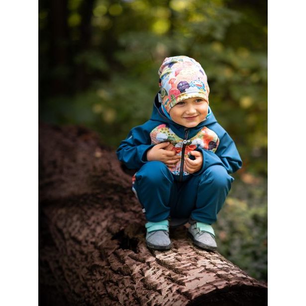 Unuo, Dětská čepice fleecová Homeless, Veselé kopečky