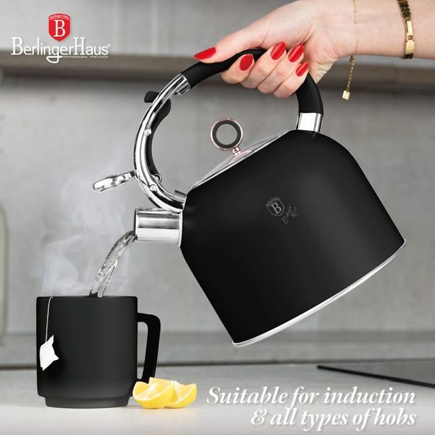 BERLINGERHAUS Konvice se skleněným víkem 3 l Black Rose Collection BH-8920
