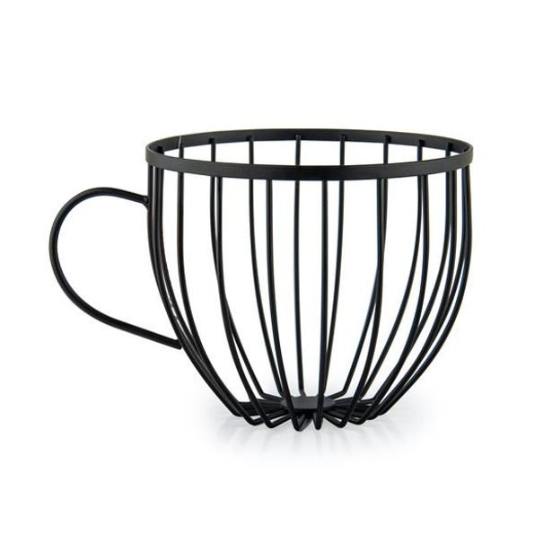 TORO MÍSA NA OVOCE "KITCHISIMO" DRÁT ČERNÁ 20X15X12,5CM_hamashop