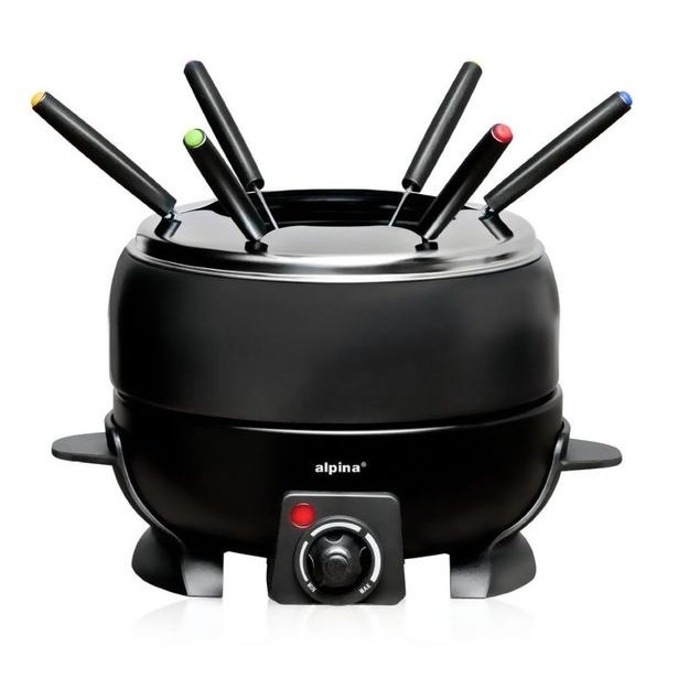 ALPINA Elektrické fondue + 6 vidliček 2,3 l černá ED-227088