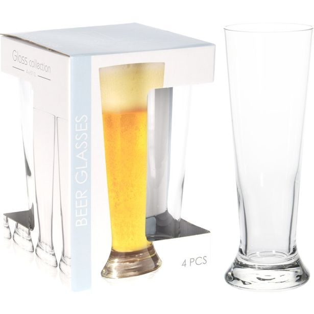 EXCELLENT HOUSEWARE Sklenice na pivo sada 4 ks 370 ml KO-CC7000340