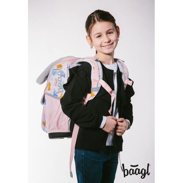 BAAGL SET 5 Zippy Bunny: aktovka, penál, sáček, zástěra, peněženka