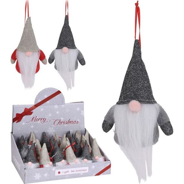 závěs SKŘÍTEK 12cm, 2druhy, textil, dek.