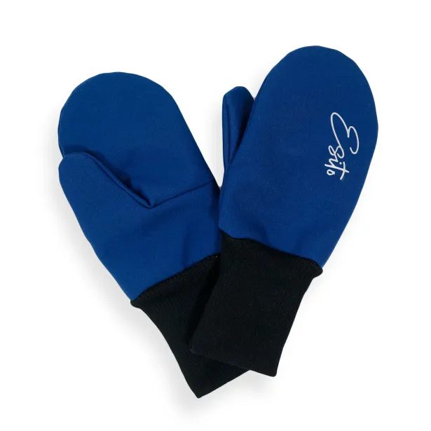 ESITO Palcové rukavice softshell Sapphire blue - modrá