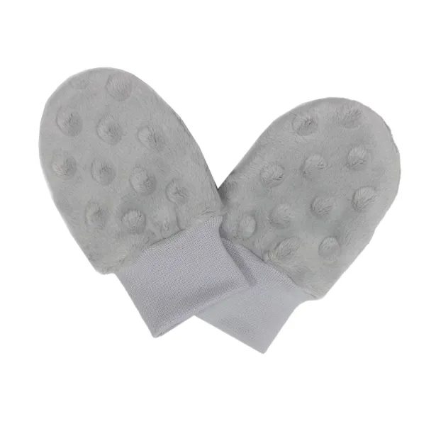 ESITO Kojenecké zimní rukavice Minky Silver - stříbrná / 56