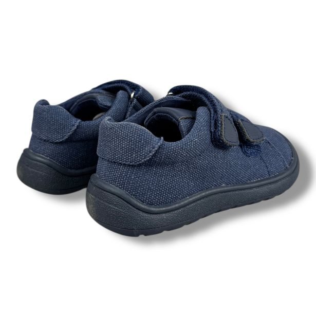 Dětské plátěné BAREFOOT tenisky Protetika tmavě modré