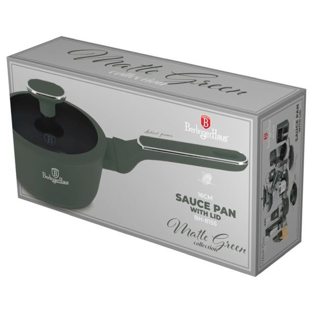 BERLINGERHAUS Rendlík s poklicí s titanovým povrchem 16 cm Matte Green Collection BH-8155