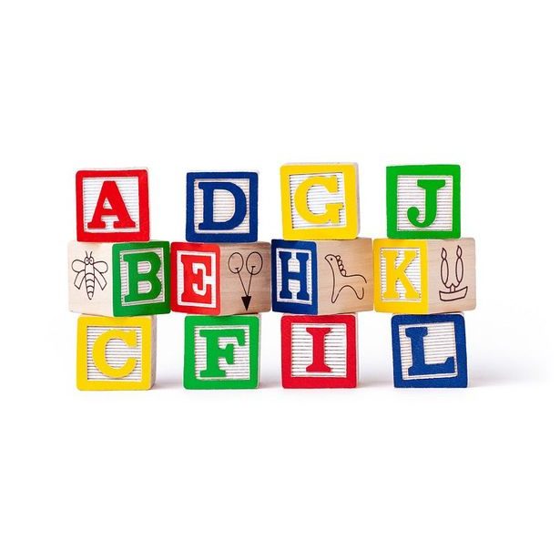 Vozík s kostkami, 35 dílů