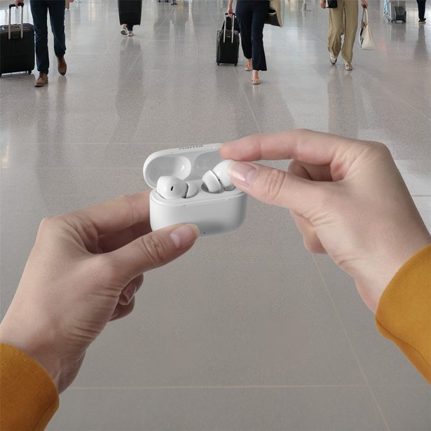 Hama Bluetooth sluchátka Passion Clear II, špunty, ANC/ENC, aplikace, bílá