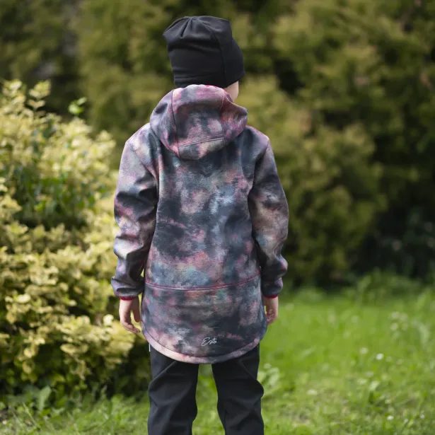 ESITO Dětská softshellová bunda DUO Rainbow - duhová