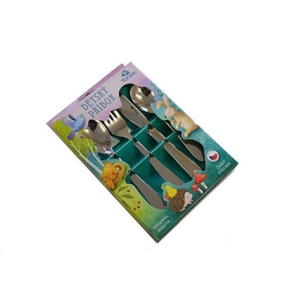 sada příbor.dětský 6033 DBB-4díl. MIKI