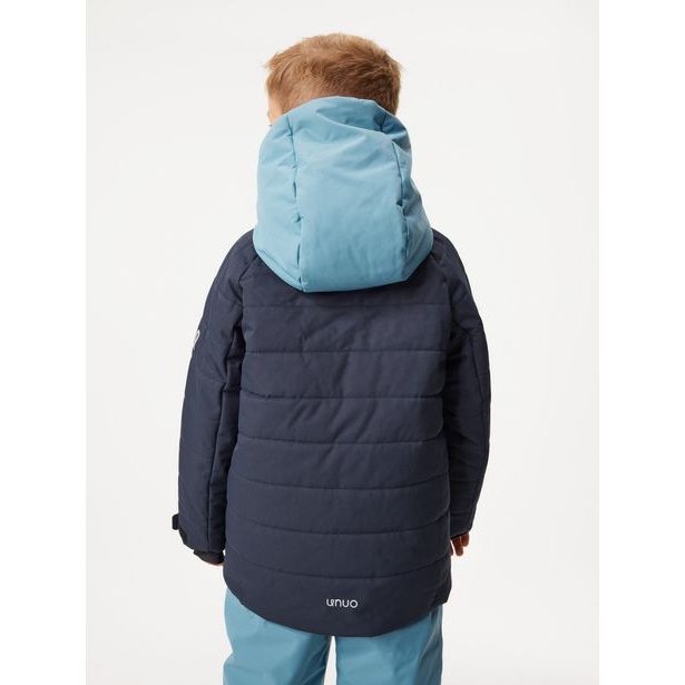 Unuo Dětská zimní bunda Ski, Tm. Modročerná