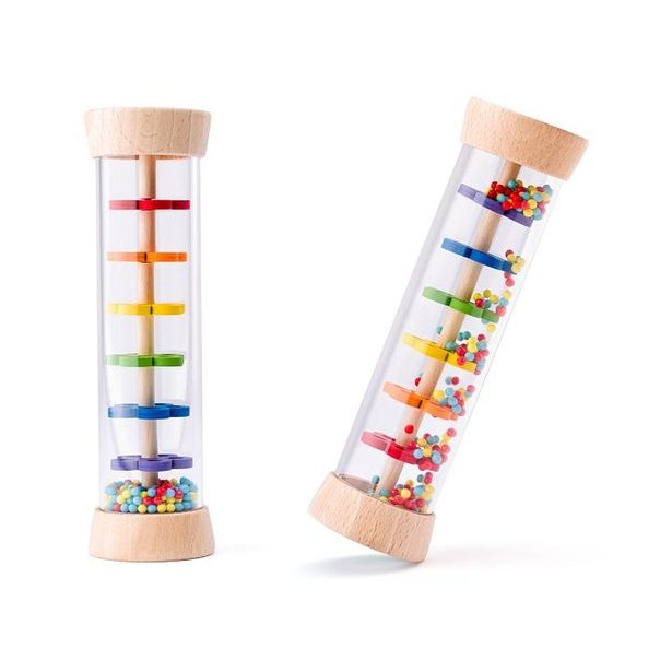 WOODY Chrastítko "Duhový déšť"