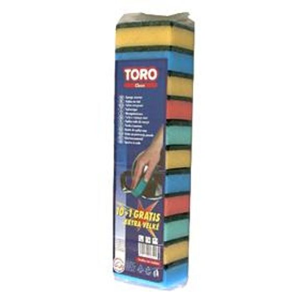 TORO hubka na nádobí, 10+1ks, 5,3 x 7,8 x 2,8 cm_hamashop