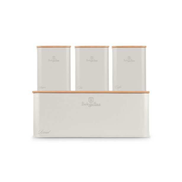 BERLINGERHAUS Chlebník a sada dóz na potraviny 4 ks Sahara Collection BH-8901