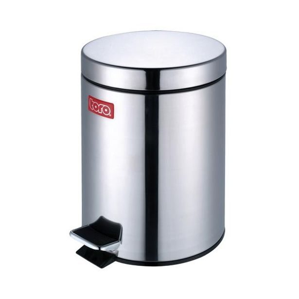TORO Koš na odpadky nášlapný, objem 12 l, 25 x 40 cm_hamashop