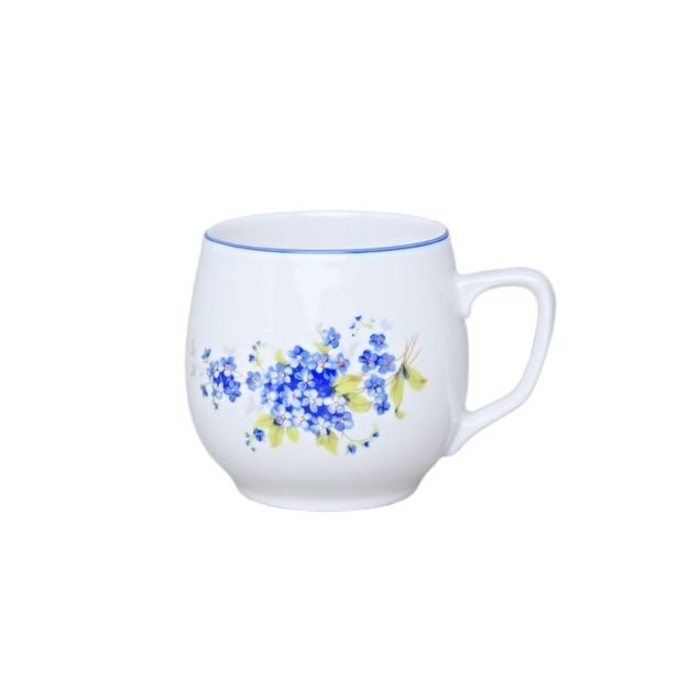 hrnek 300ml BAŇÁK-POMNĚNKY modré, čes.porcelán