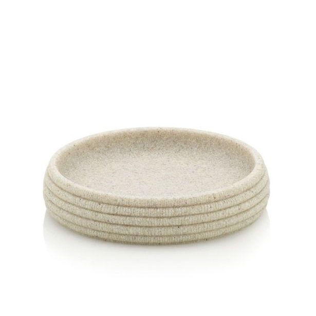 KELA Miska na mýdlo MEDEA umělý kámen béžová KL-24101