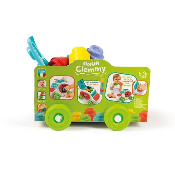 Clemmy baby - kyblík s kostkami - autíčko