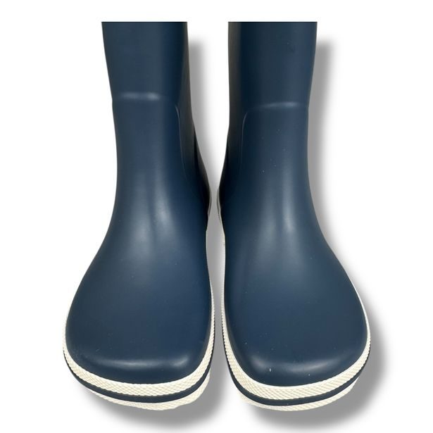 Bundgaard Charly – barefoot dětské holínky s užší patou a širší špičkou Navy