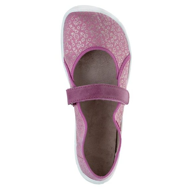 FARE BARE dívčí balerínky, papuče na suchý zip - Růžové