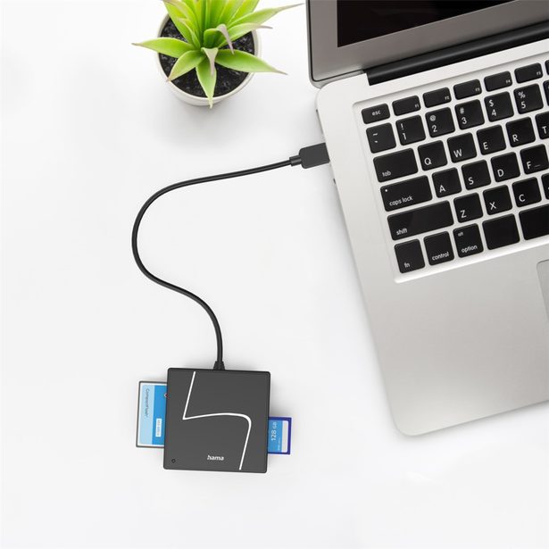 Hama čtečka karet USB 3.2 Gen1, USB-A, USB-C adaptér, SD/CF/MS