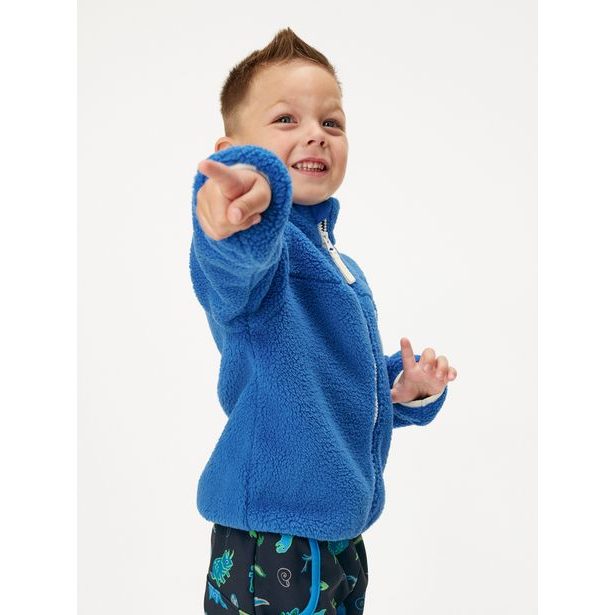 Dětská fleecová bunda Teddy, Sytě modrá