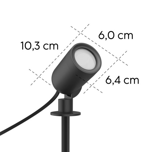 Hama SMART WiFi LED zahradní světlo, Matter, zapich. nožka, voděodolné IP65, barvy, stmívání, appka