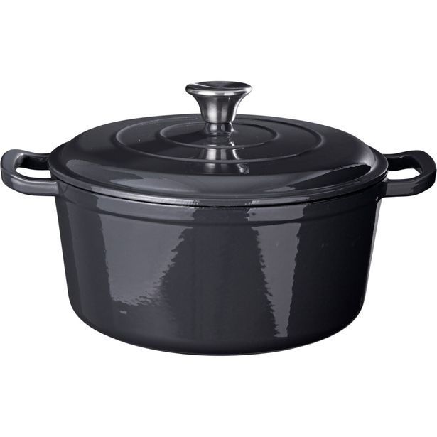 SIAKI HUISHOUD Pekáč litina 26 cm šedá KO-C85000210
