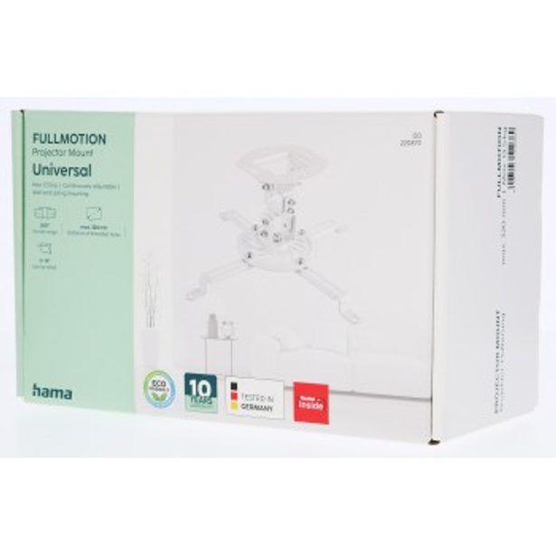 Hama stropní držák projektoru, kloubový, bílý
