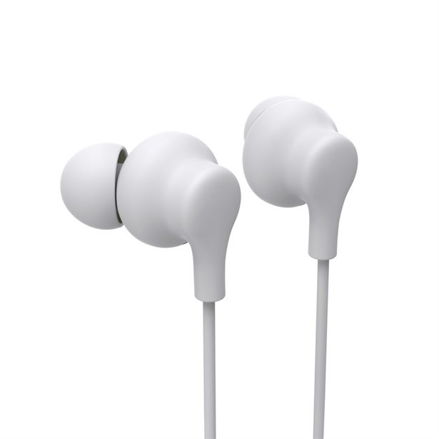 Hama USB-C sluchátka s mikrofonem Curly, špunty, bílá